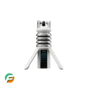 Sky100 weather monitoring station with sensors and display.