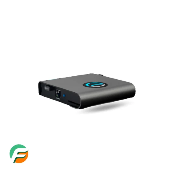 Anyone Router angled view showing ports and logo