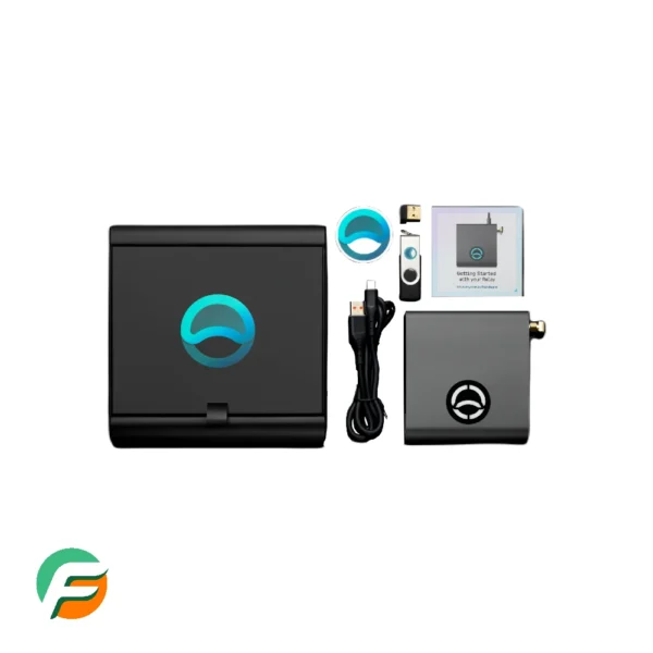 Anyone Router full kit including box, device, cable, USB, manual, and stickers